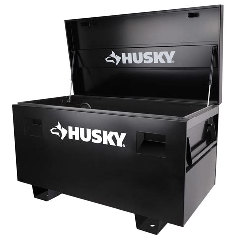 husky d steel job site tool box|husky 48 job site box.